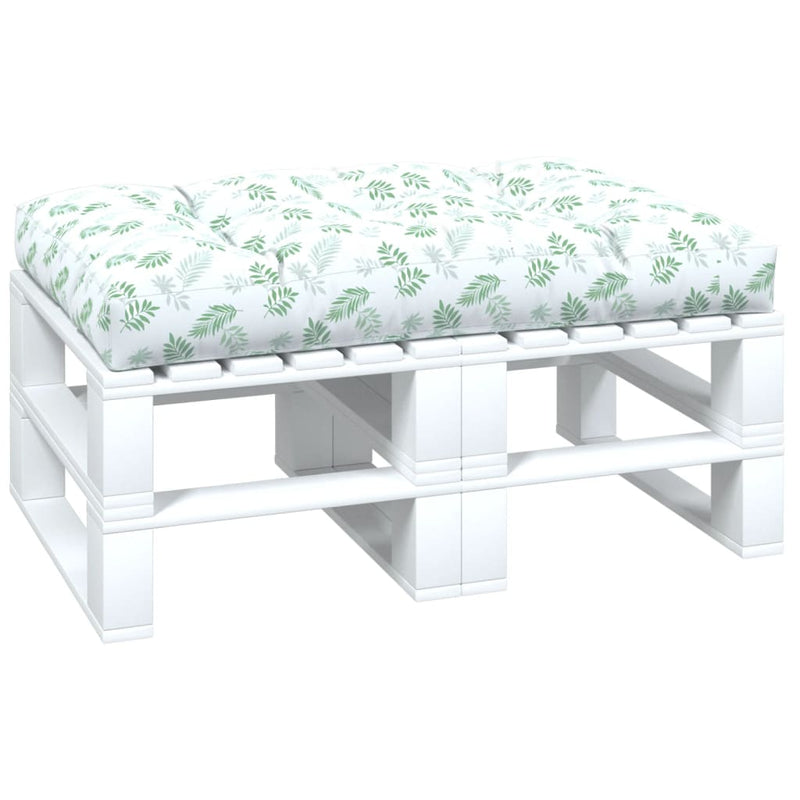 Load image into Gallery viewer, Vidaxl palletkussen bladpatroon 120x80x12 cm stof
