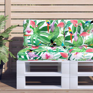 Vidaxl palletkussen 50x40x12 cm stof meerkleurig