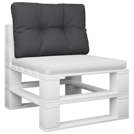Vidaxl palletkussen 60x40x12 cm stof zwart