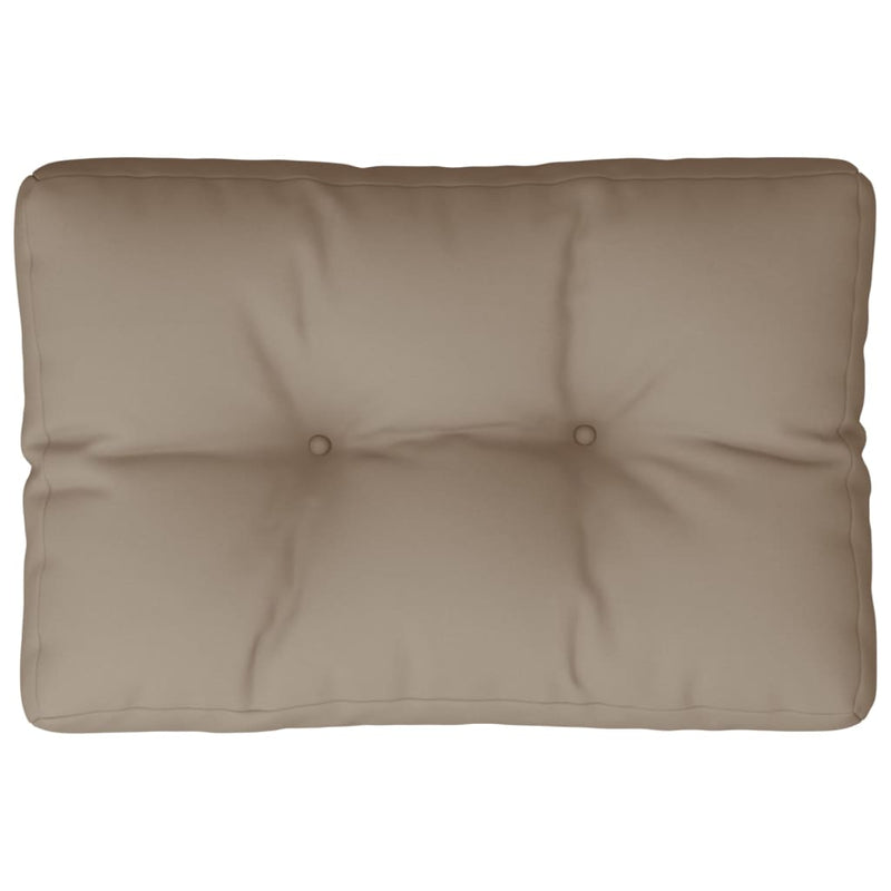 Afbeelding laden in galerijviewer, Vidaxl palletkussen 60x40x12 cm stof taupe

