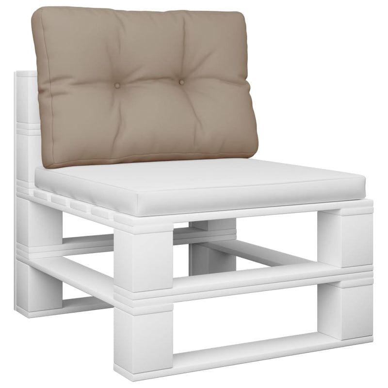 Afbeelding laden in galerijviewer, Vidaxl palletkussen 60x40x12 cm stof taupe
