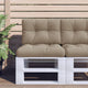 Vidaxl palletkussen 60x40x12 cm stof taupe