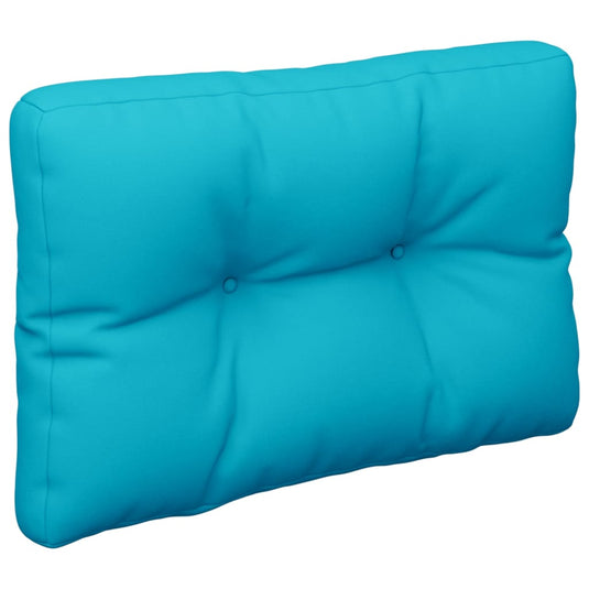 VidaXL Palletbankkussen 60x40x12 cm stof turquoise