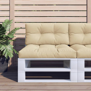 Vidaxl palletkussen 70x40x12 cm stof beige