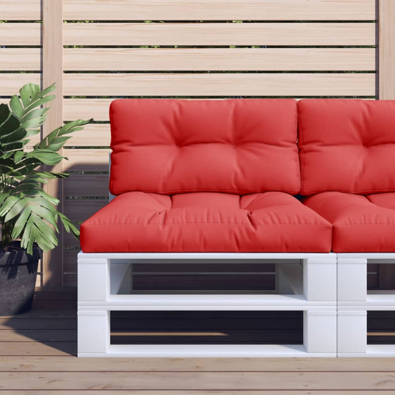 Afbeelding laden in galerijviewer, Vidaxl palletkussen 70x40x12 cm stof rood
