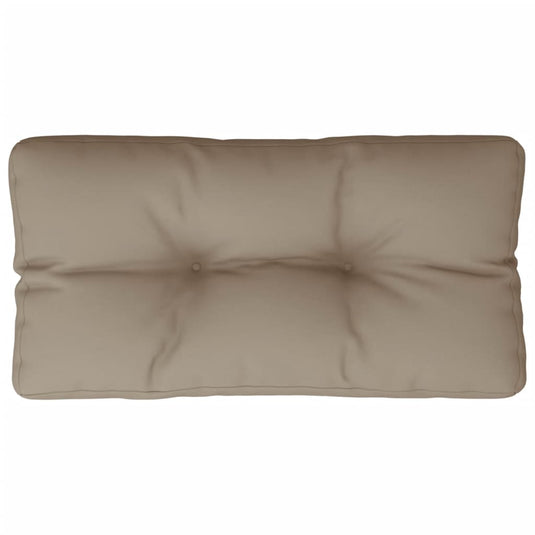 Vidaxl palletkussen 70x40x12 cm stof taupe