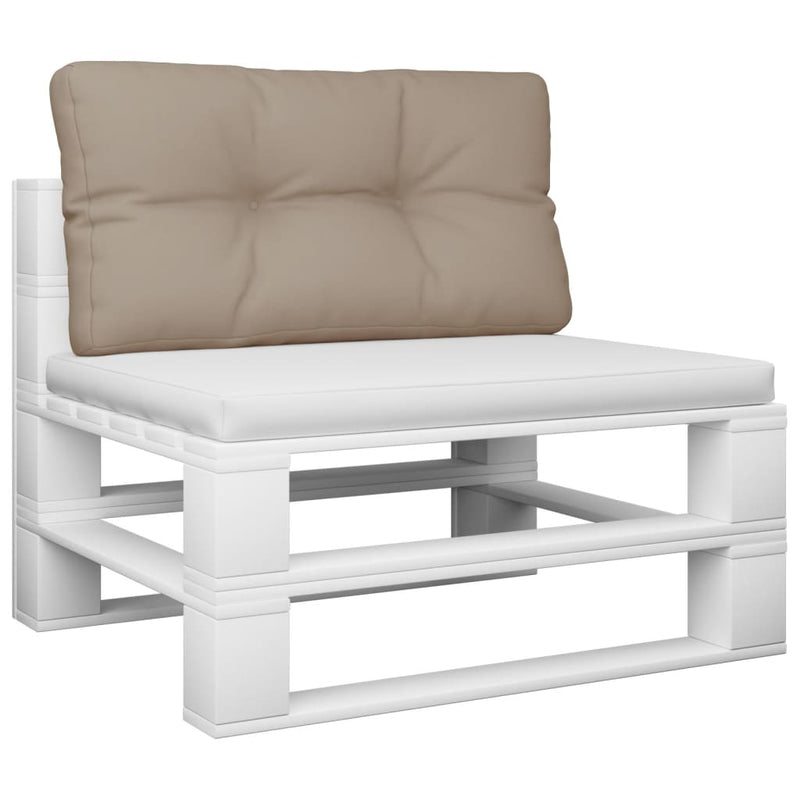 Afbeelding laden in galerijviewer, Vidaxl palletkussen 70x40x12 cm stof taupe
