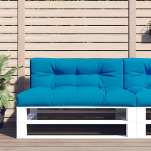 Vidaxl palletkussen 120x40x12 cm stof lichtblauw