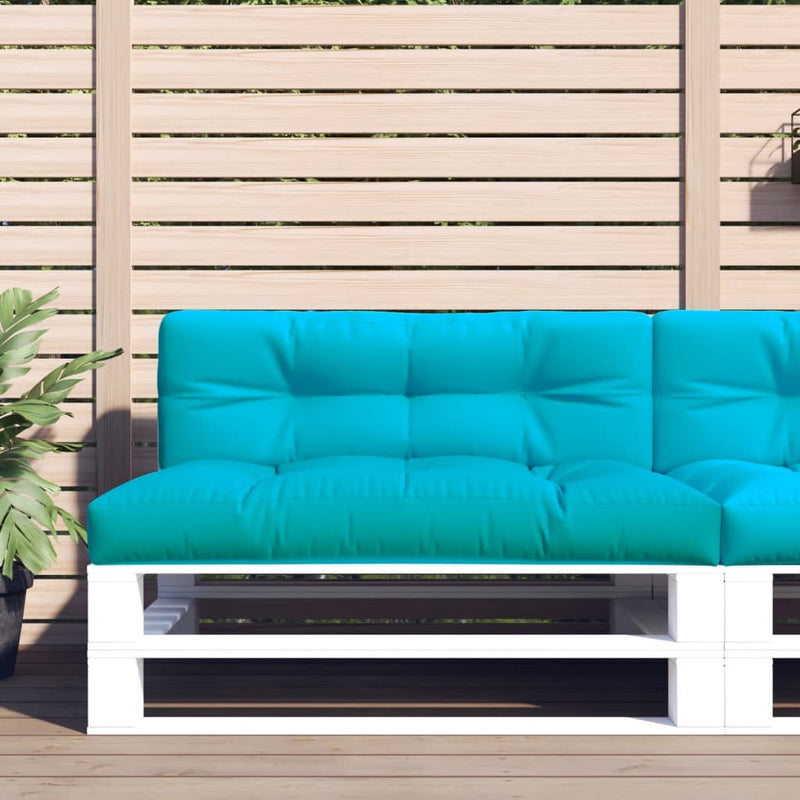 Afbeelding laden in galerijviewer, Vidaxl palletkussen 120x40x12 cm stof turquoise
