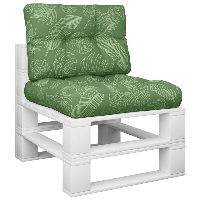 Load image into Gallery viewer, Vidaxl palletkussens 2 st stof bladpatroon
