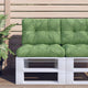 Vidaxl palletkussens 2 st stof bladpatroon