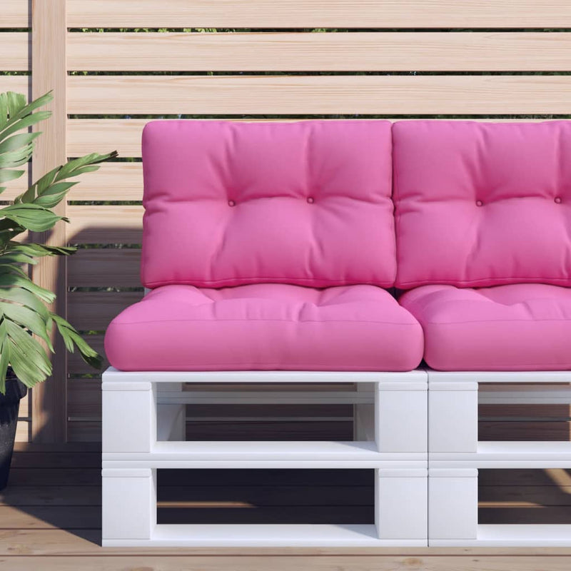 Load image into Gallery viewer, Vidaxl palletkussens 2 st stof roze
