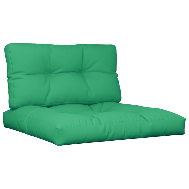 Load image into Gallery viewer, Vidaxl palletkussens 2 st stof groen
