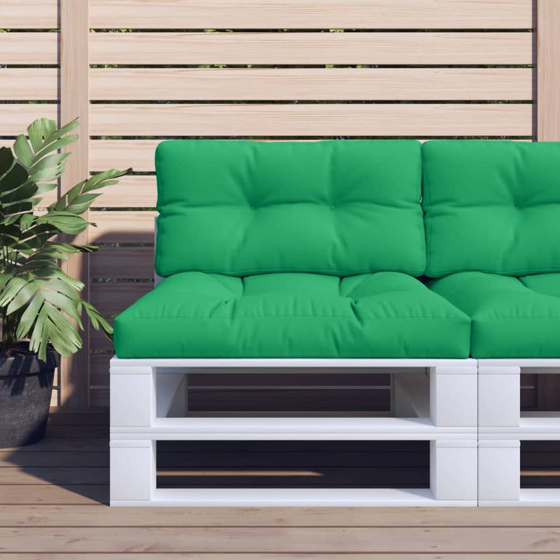 Load image into Gallery viewer, Vidaxl palletkussens 2 st stof groen

