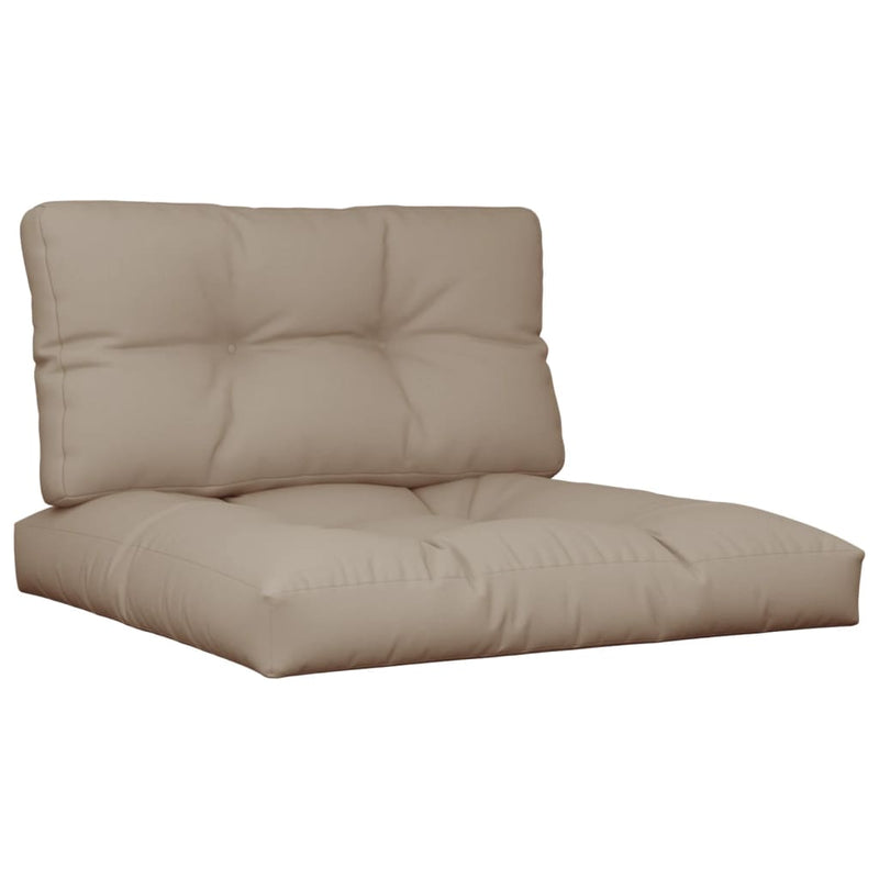 Load image into Gallery viewer, Vidaxl palletkussens 2 st stof taupe
