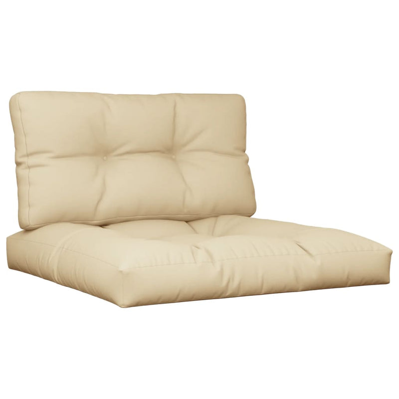 Load image into Gallery viewer, Vidaxl palletkussens 2 st stof beige
