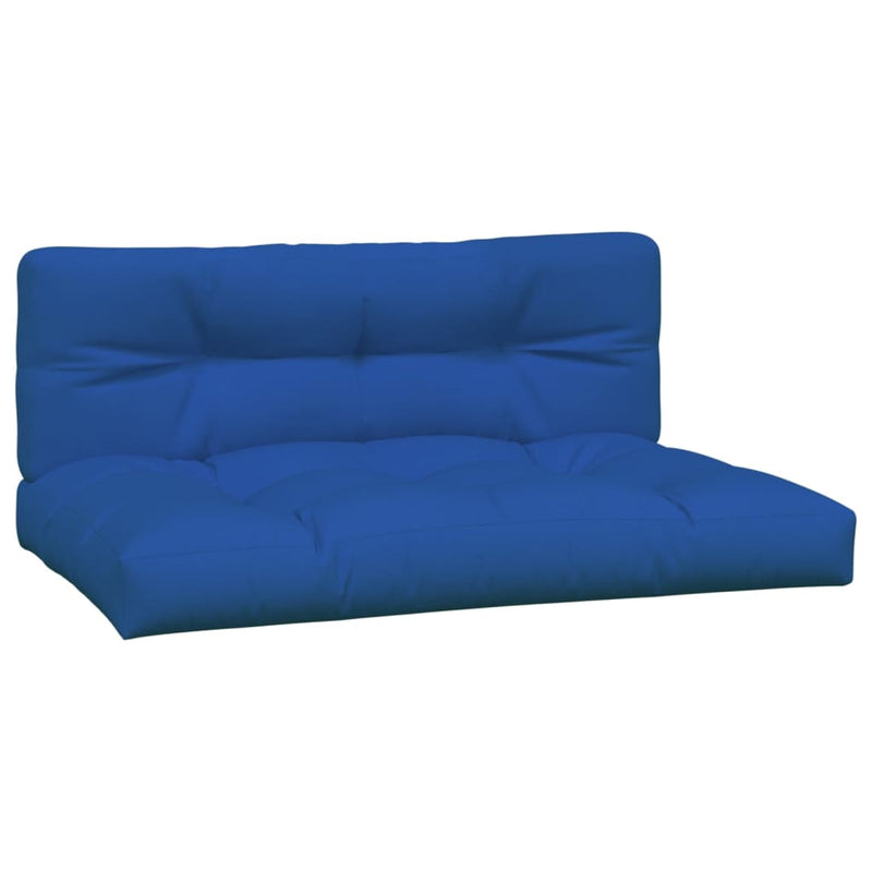 Load image into Gallery viewer, Vidaxl palletkussens 2 st stof koningsblauw
