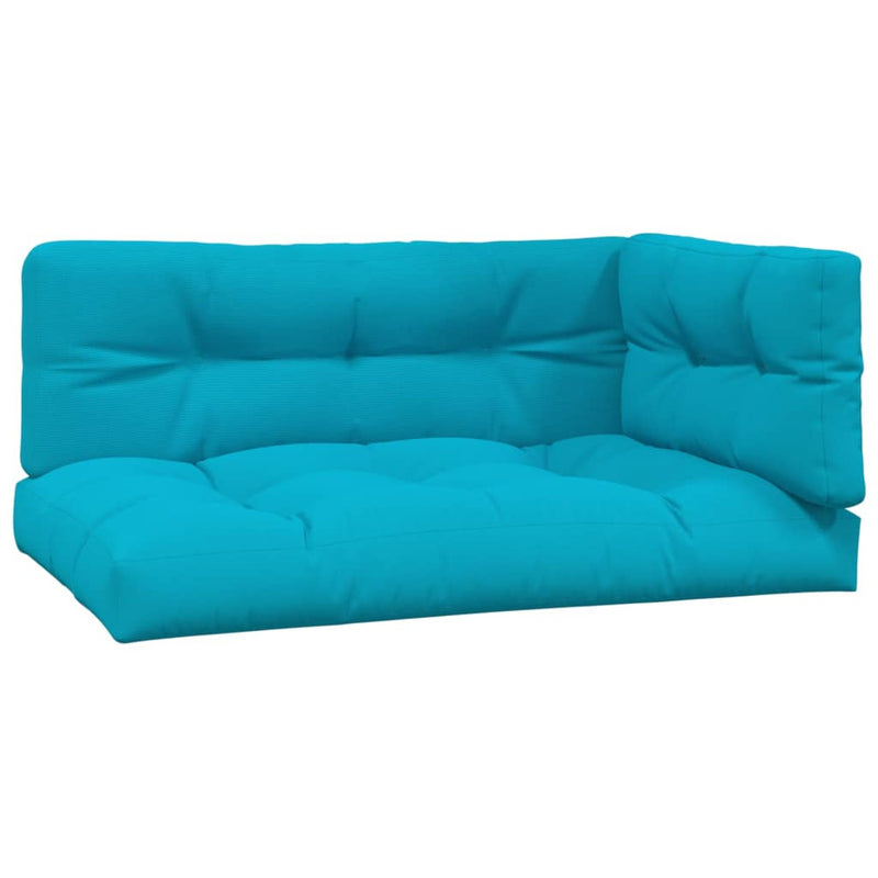 Load image into Gallery viewer, VidaXL Palletkussens 3 st stof  turquoise

