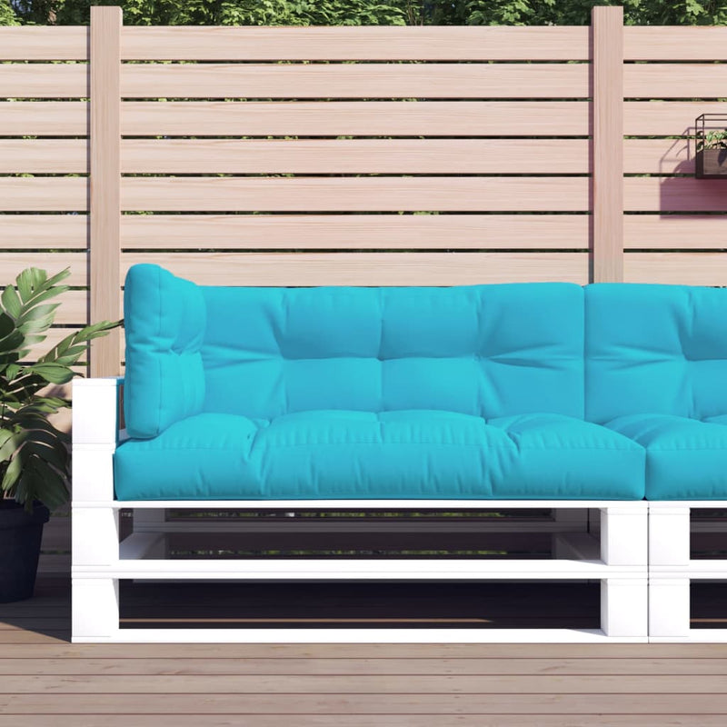 Load image into Gallery viewer, VidaXL Palletkussens 3 st stof  turquoise
