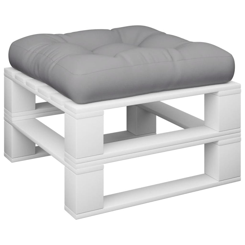Load image into Gallery viewer, Vidaxl palletkussen stof grijs
