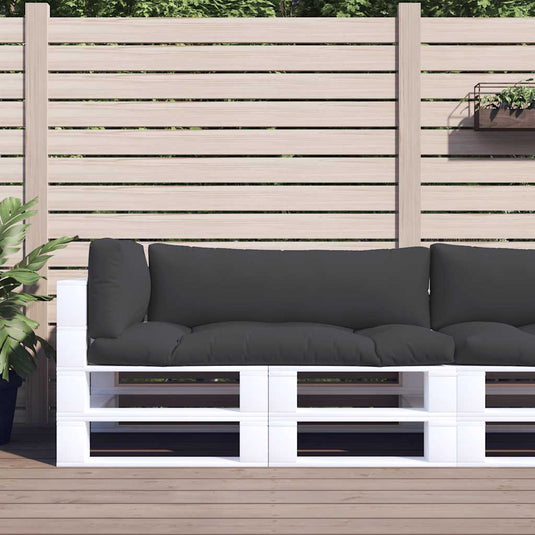 Vidaxl palletkussens 3 st stof zwart