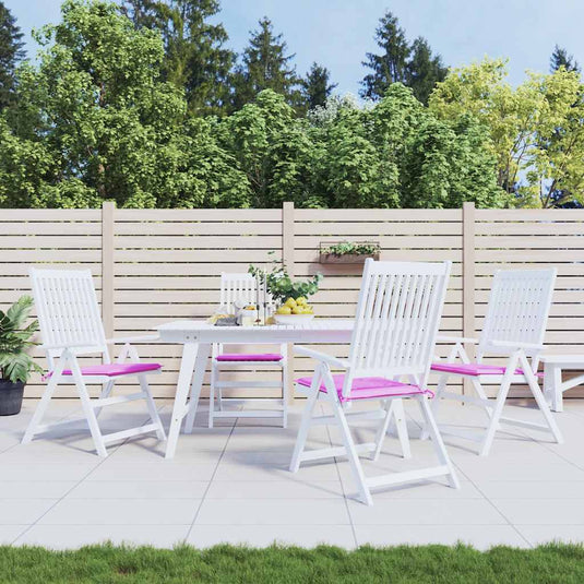 Vidaxl tuinstoelkussens 4 st 40x40x4 cm stof roze
