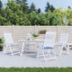 Vidaxl tuinstoelkussens 4 st gestreept 50x50x4 cm stof wit en blauw