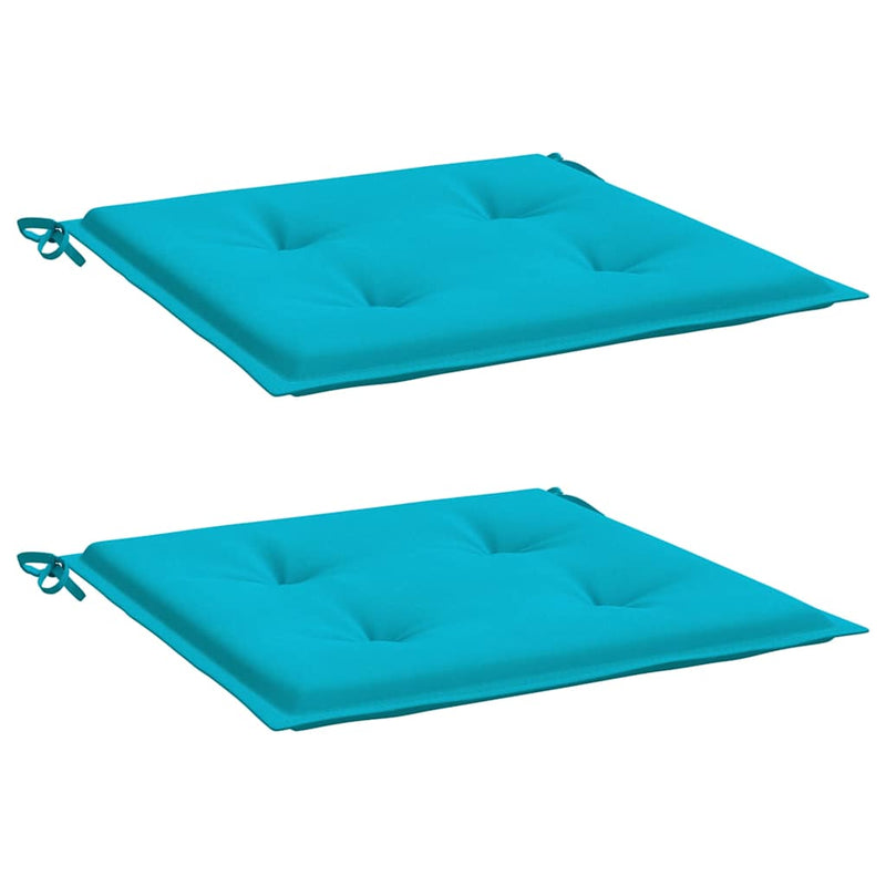 Afbeelding laden in galerijviewer, Vidaxl tuinstoelkussens 2 st 50x50x4 cm stof turquoise
