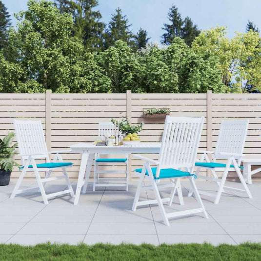 Vidaxl tuinstoelkussens 4 st 50x50x4 cm stof turquoise