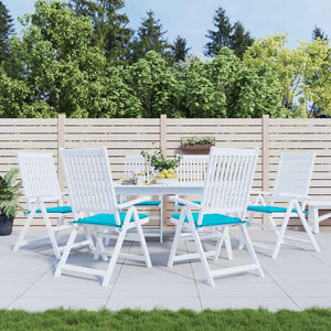 Vidaxl tuinstoelkussens 6 st 50x50x4 cm stof turquoise