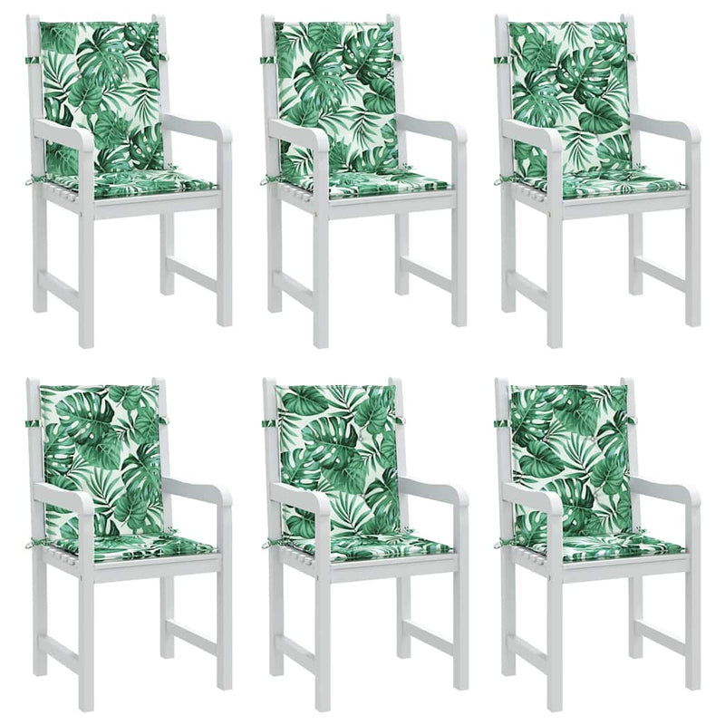 Chargez l'image dans la visionneuse de la galerie, Vidaxl rugkussens blad 6 pcs bladpatroon 100 x 50 x 3 cm oxford stof
