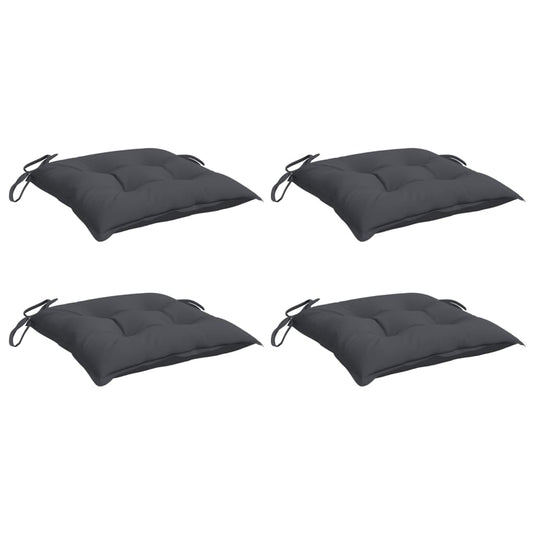 Vidaxl stoelkussens 4 st 40x40x7 cm oxford stof antracietkleurig