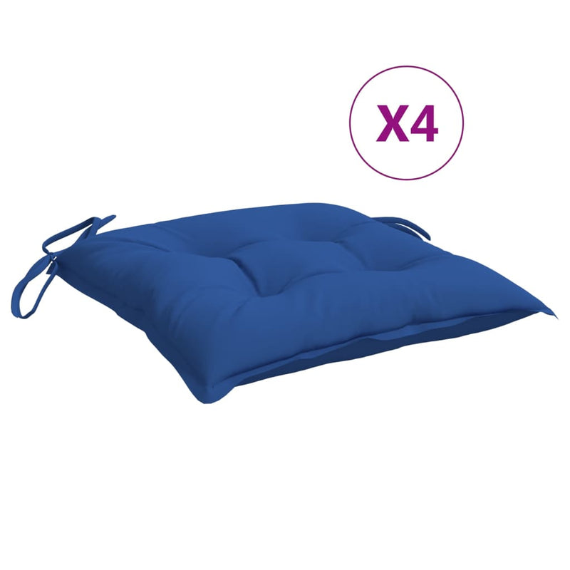 Load image into Gallery viewer, Vidaxl stoelkussens 4 st 40x40x7 cm oxford stof blauw
