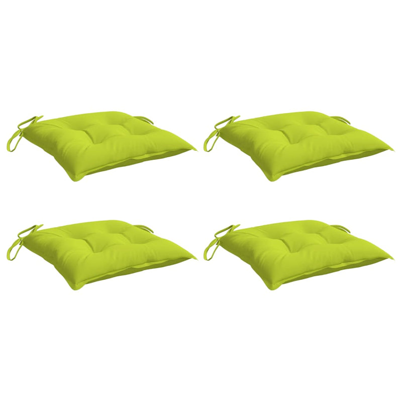Load image into Gallery viewer, Vidaxl stoelkussens 4 st 40x40x7 cm oxford stof heldergroen
