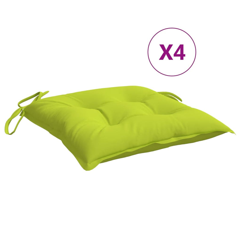Load image into Gallery viewer, Vidaxl stoelkussens 6 st 40x40x7 cm oxford stof heldergroen
