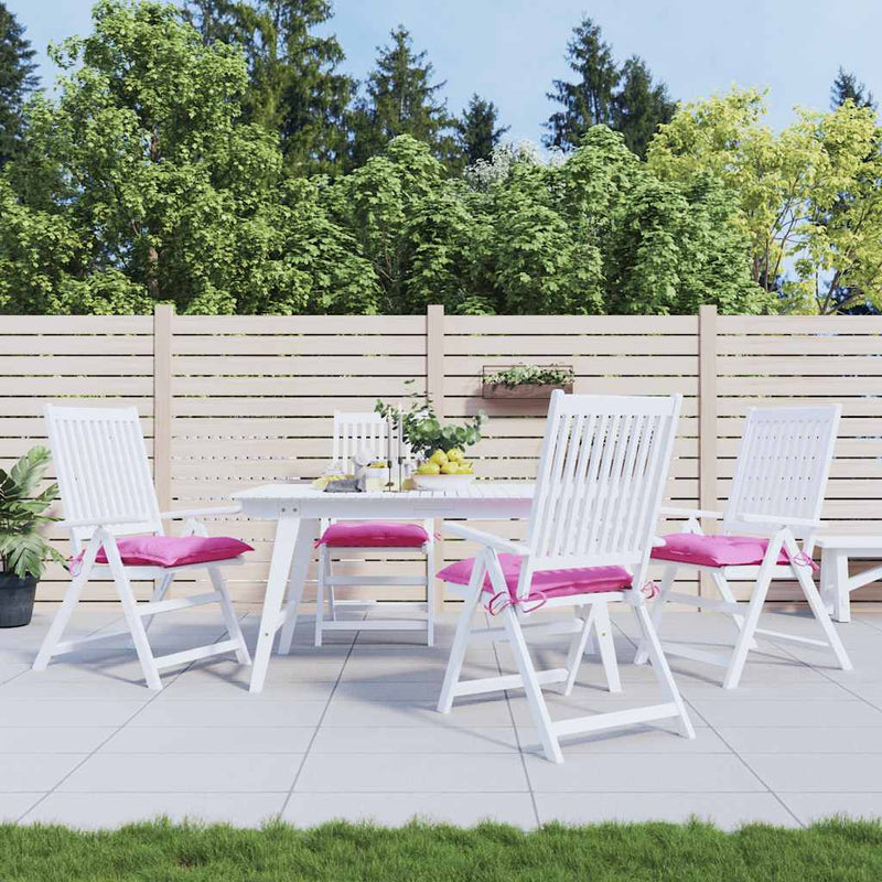 Chargez l'image dans la visionneuse de la galerie, Vidaxl stoelkussens 4 st 40x40x7 cm stof roze
