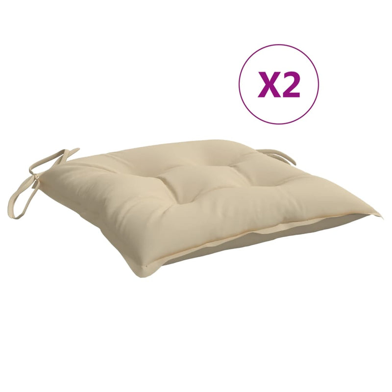 Load image into Gallery viewer, Vidaxl palletkussens 2 st 50x50x7 cm oxford stof beige
