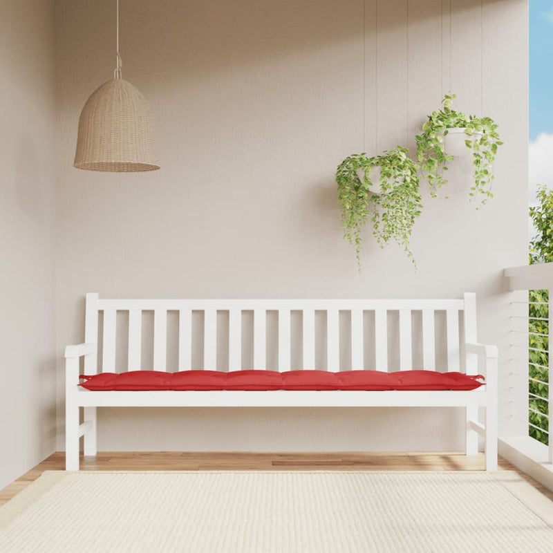 Load image into Gallery viewer, Vidaxl tuinbankkussen 200x50x7 cm stof rood
