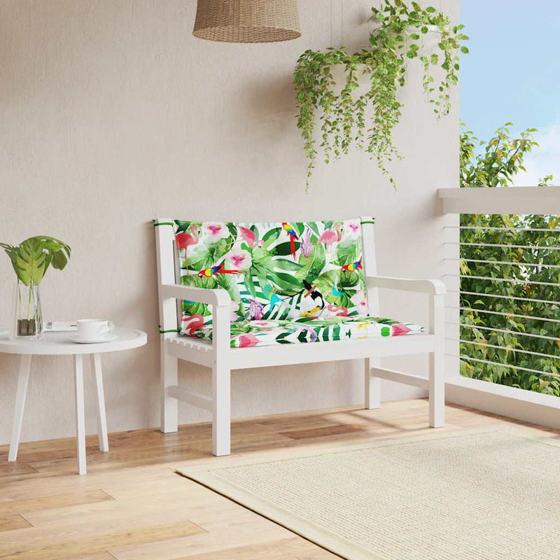 Load image into Gallery viewer, Vidaxl tuinbankkussens 2 st 100x50x7 cm stof meerkleurig
