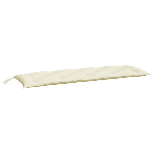 Vidaxl tuinbankkussens 2 st 150x50x7 cm oxford stof crèmewit
