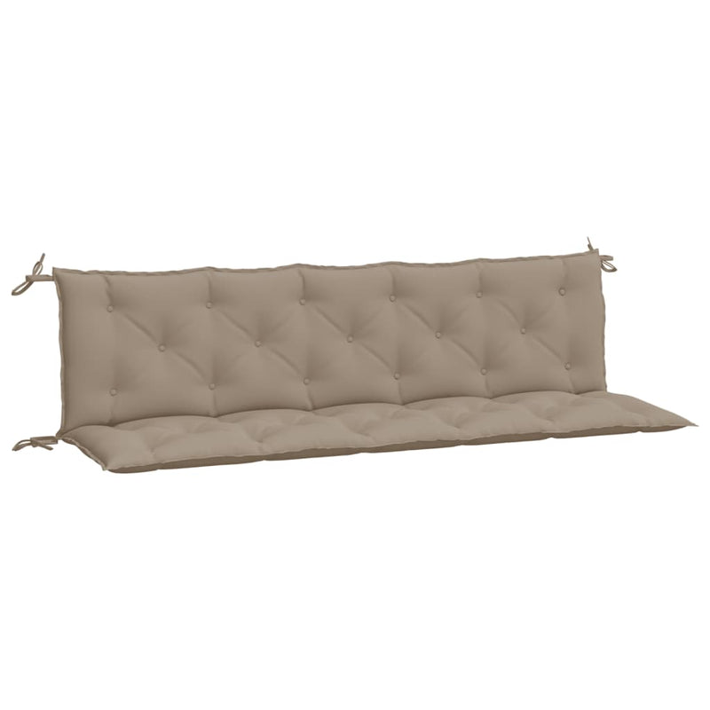 Load image into Gallery viewer, Vidaxl tuinbankkussens 2 st 180x50x7 cm oxford stof taupe

