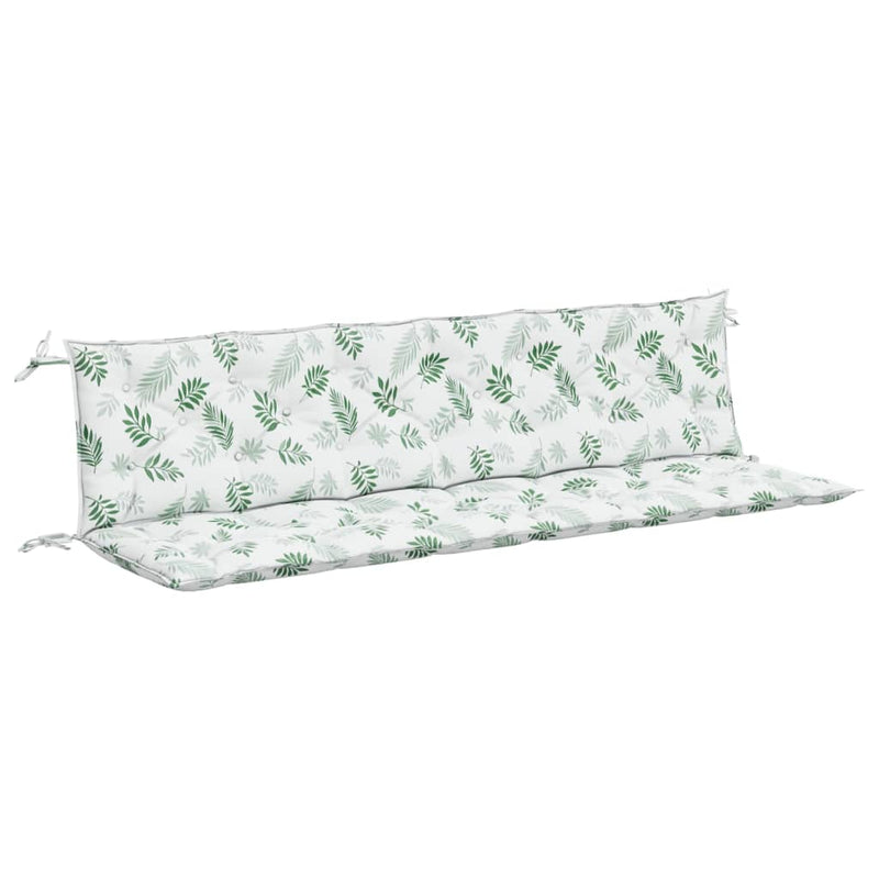 Load image into Gallery viewer, VidaXL Tuinbankkussens 2 st bladpatroon 200x50x7 cm stof
