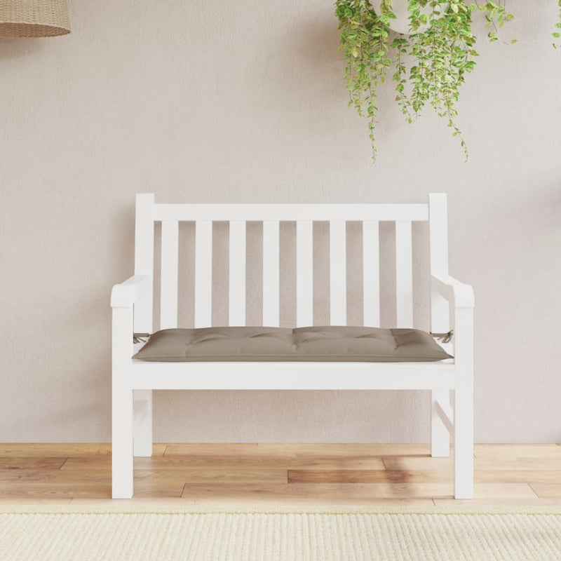 Load image into Gallery viewer, Vidaxl tuinbankkussen 110x50x7 cm oxford stof taupe
