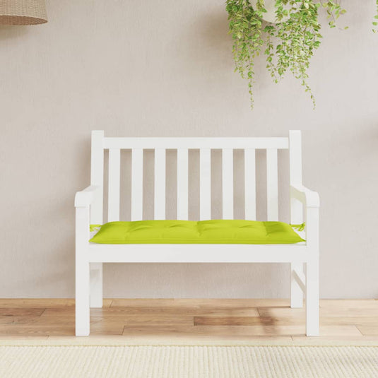 Vidaxl tuinbankkussen 110x50x7 cm oxford stof heldergroen
