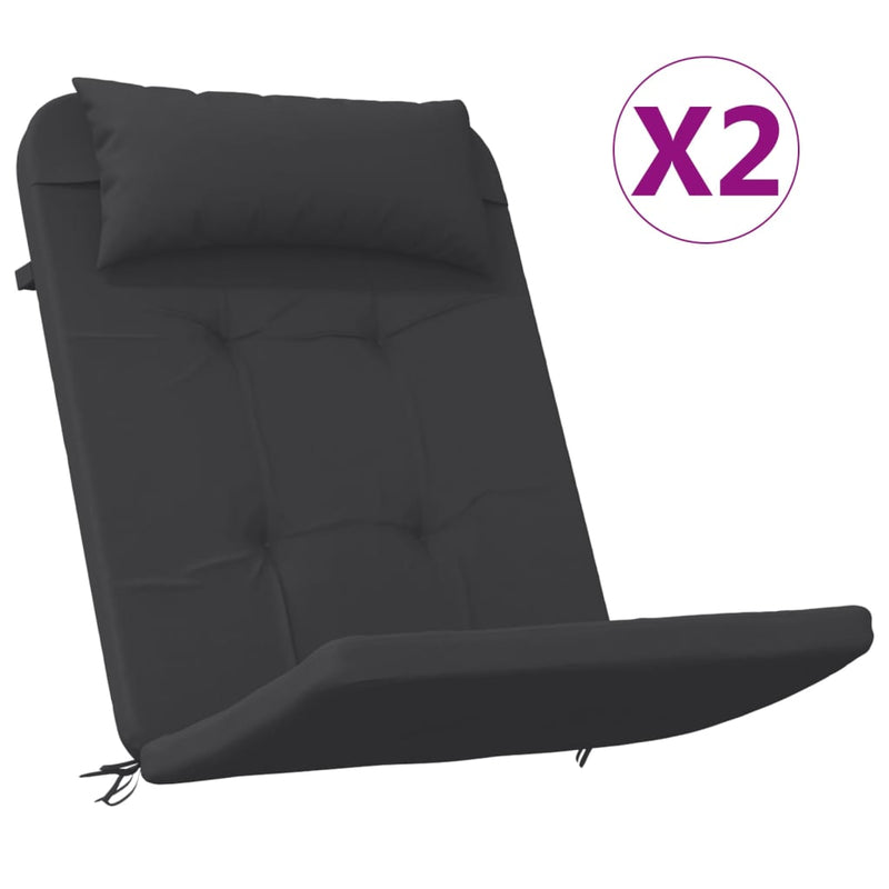 Load image into Gallery viewer, Vidaxl stoelkussens 2 st adirondack oxford stof zwart
