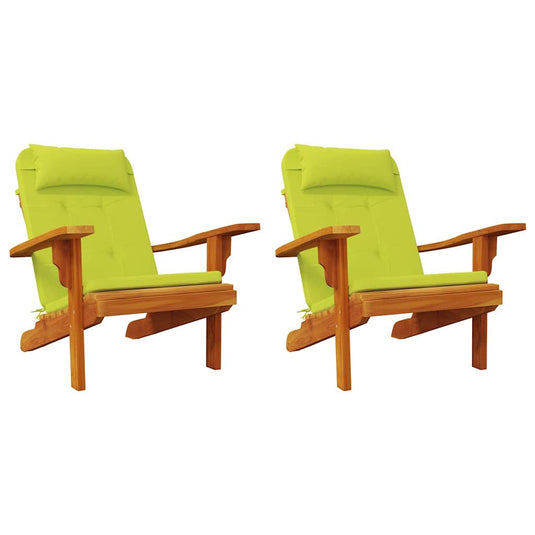 Vidaxl stoelkussens 2 pcs helder groen 58 x 77 x 4,5 cm oxford stof