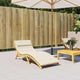 Vidaxl ligbedkussen 180x60x4 cm oxford stof crèmekleurig