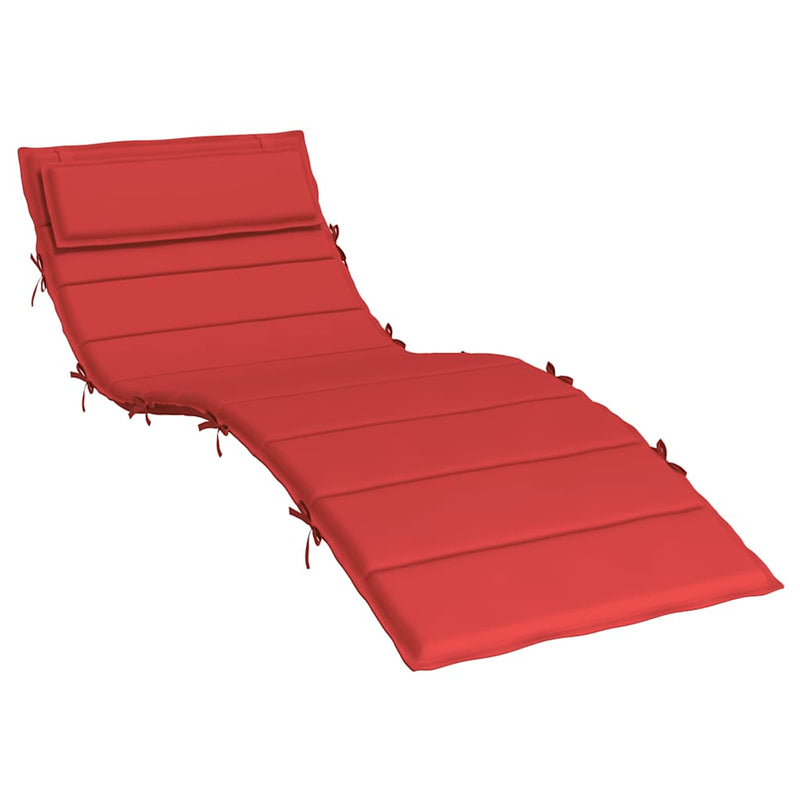 Afbeelding laden in galerijviewer, Vidaxl ligbedkussen 180x60x4 cm oxford stof rood
