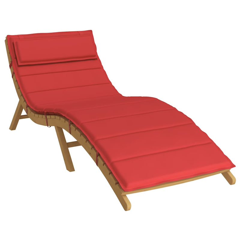 Afbeelding laden in galerijviewer, Vidaxl ligbedkussen 180x60x4 cm oxford stof rood
