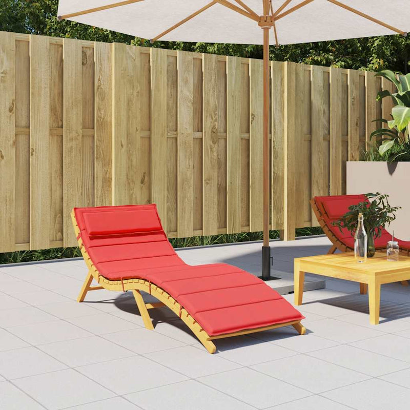 Afbeelding laden in galerijviewer, Vidaxl ligbedkussen 180x60x4 cm oxford stof rood
